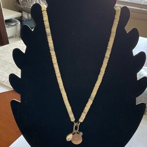 Stella & Dot Cream Beaded Necklace